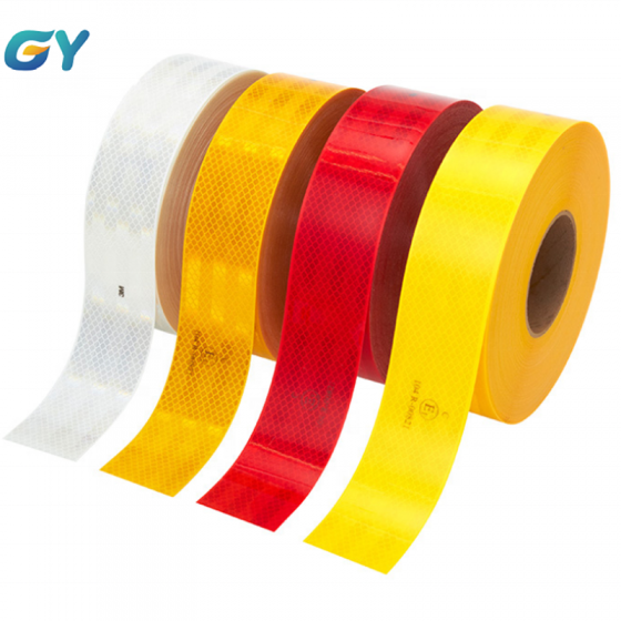 White Red Yellow Tape Vehicle Reflective Marking 983 983d-1 983d-2 983-10 983-72 983-71 983-32 Series Ece 104r 50mm*50 Yds